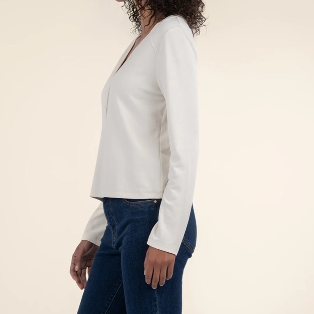 Kit from the Kloth Darla Henley top sz M - Picture 2 of 9